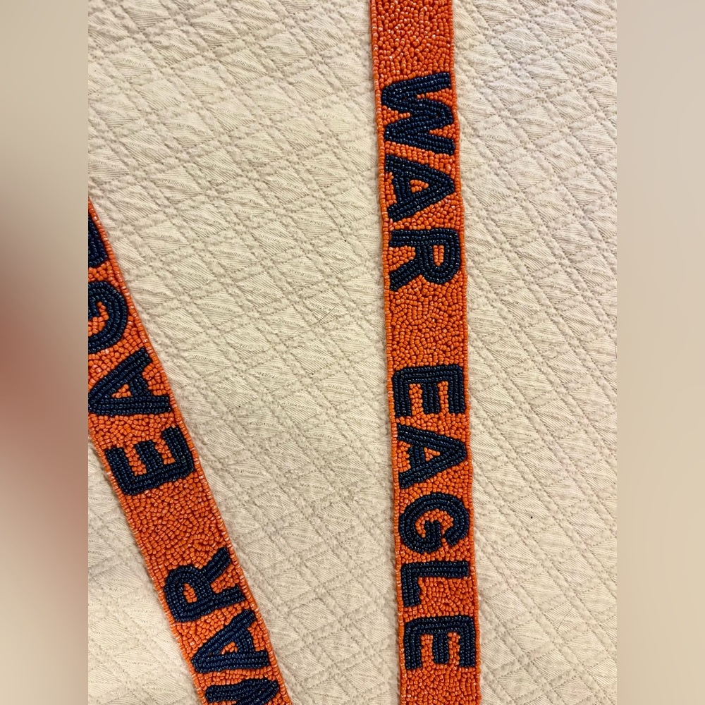 Auburn - War Eagle- beaded purse strap